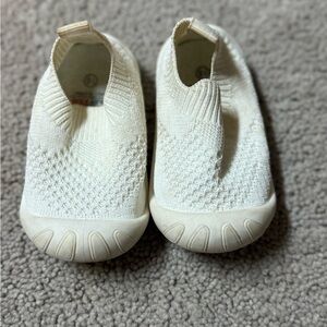 Kids White Slip-On Shoes